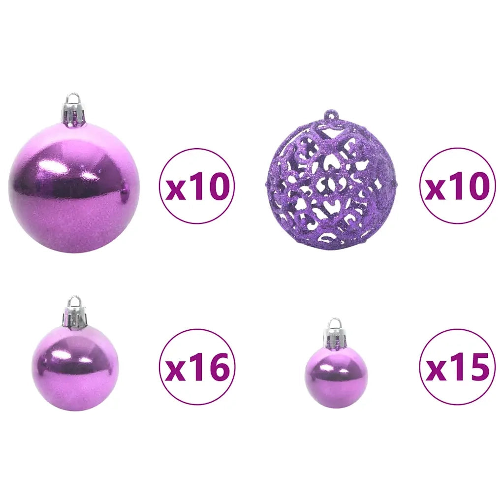 Albero di Natale artificiale a cerniera con neve fioccata 3395457