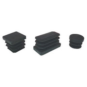 BL PUNTALE ALETTATO TONDO 24 MM NERO 8 PZ- 6,0 blister