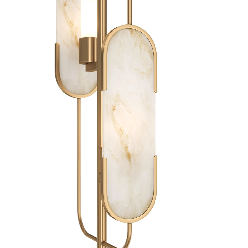 Lampada da terra Marmo oro ottone Maytoni MOD099FL-02G