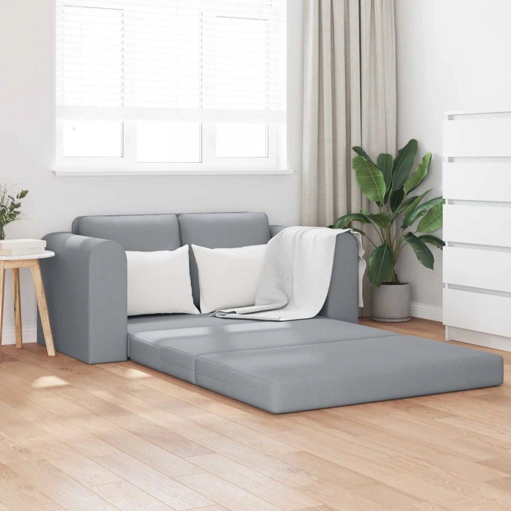 Divano letto | Sof¨¤ letto | Letto singolo 60cm Grigio chiaro Tessuto