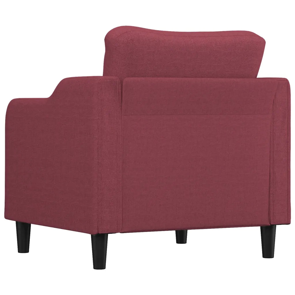 Poltrona | Sedia Relax Rosso Vino 60 cm in Tessuto