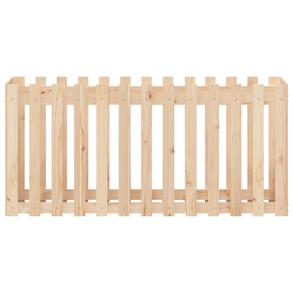 Fioriera | Cassetta per fiori | Vaso Rialzata Giardino a Recinzione 150x50x70cm Legno Pino