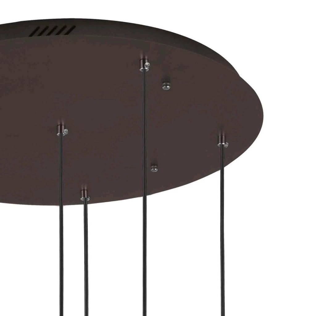 LÚZETE - LAMPADA DA SOFFITTO 6 LUCI FEBBRAIO CRISTALLO CHAMPAGNE E27