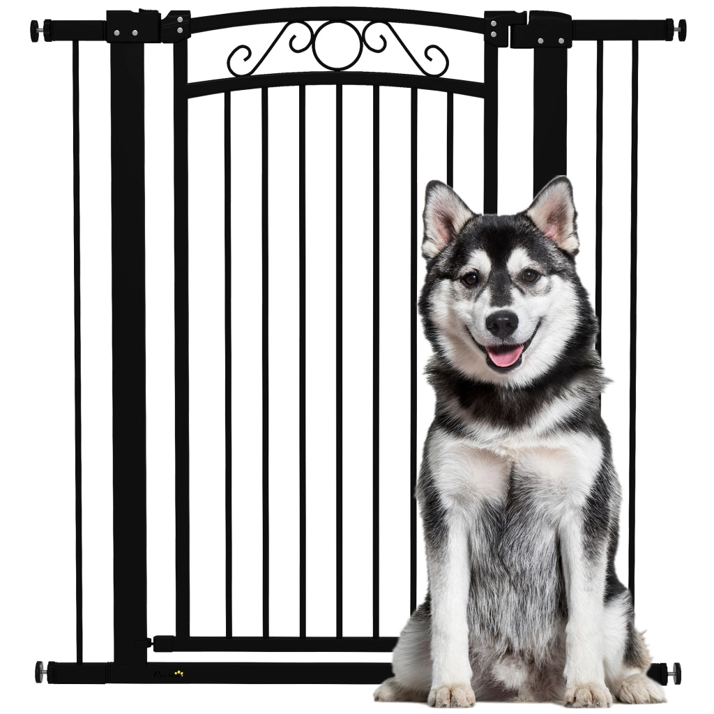 Barriera per Cani Regolabile ¨C Minimal ¨C Nero 76-104 cm