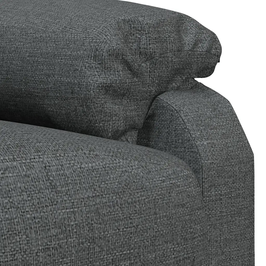 Poltrona Reclinabile in Tessuto Grigio Scuro 340178