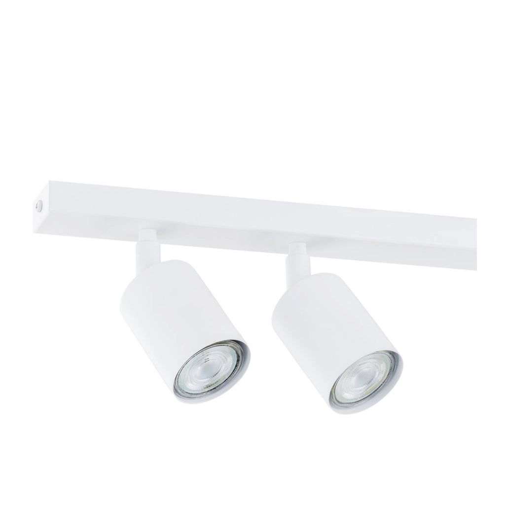 Plafoniera minimalista bianca 4 GU10 70cm Emibig Flash