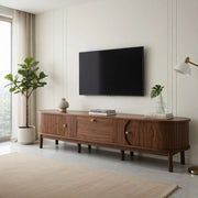 Cassettiera per TV noce MDF lunghezza 170 cm