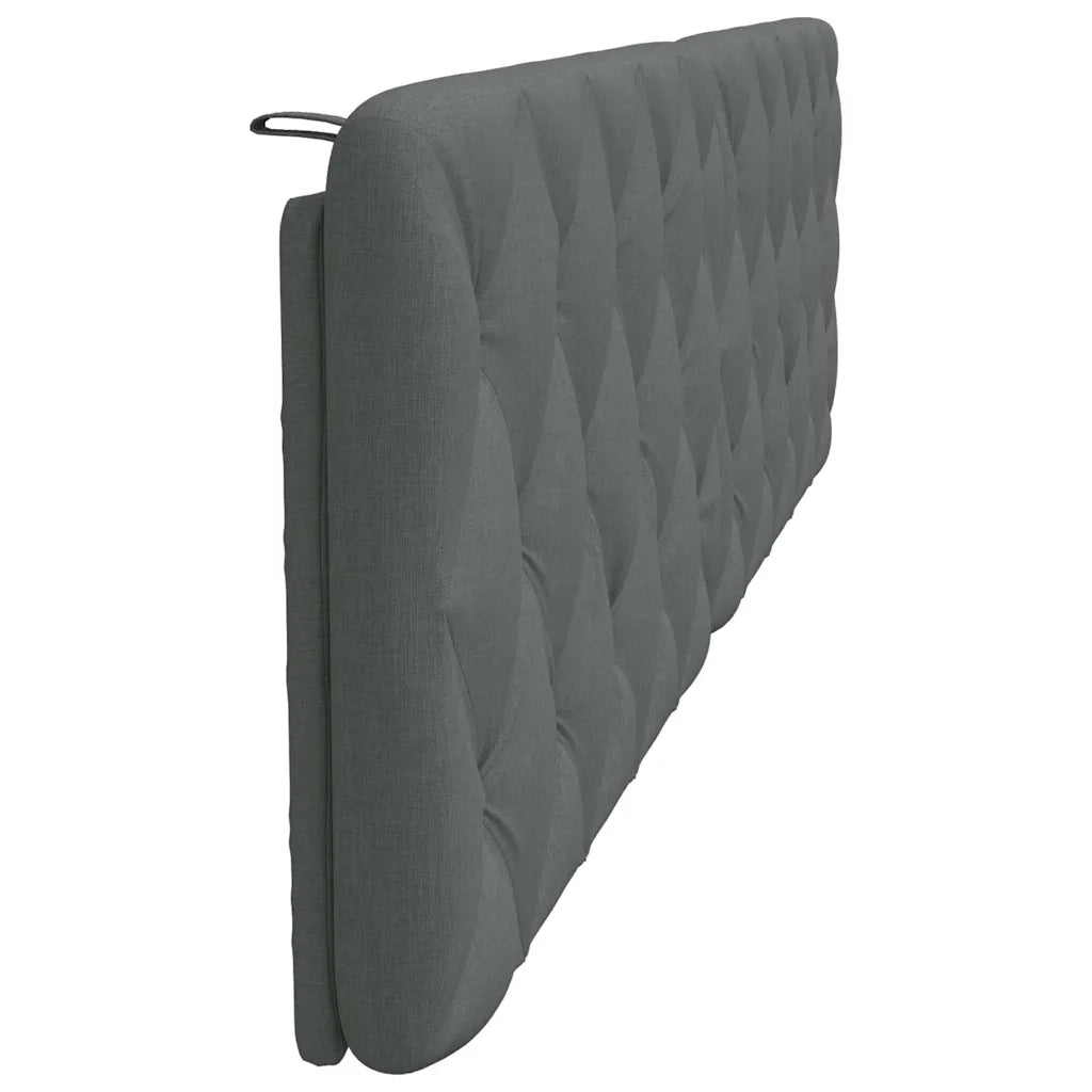 Cuscino Testiera Grigio Scuro 200 cm in Tessuto 4019241