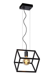 Lampada a sospensione nera minimal Lucide Fabian E27 40W