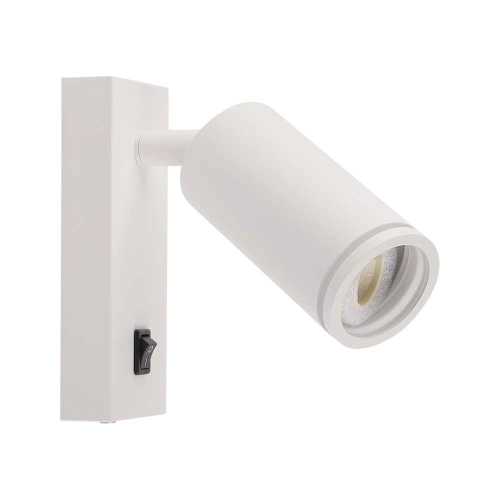 Applique V-TAC GU10 bianca con interruttore VT-429-10295