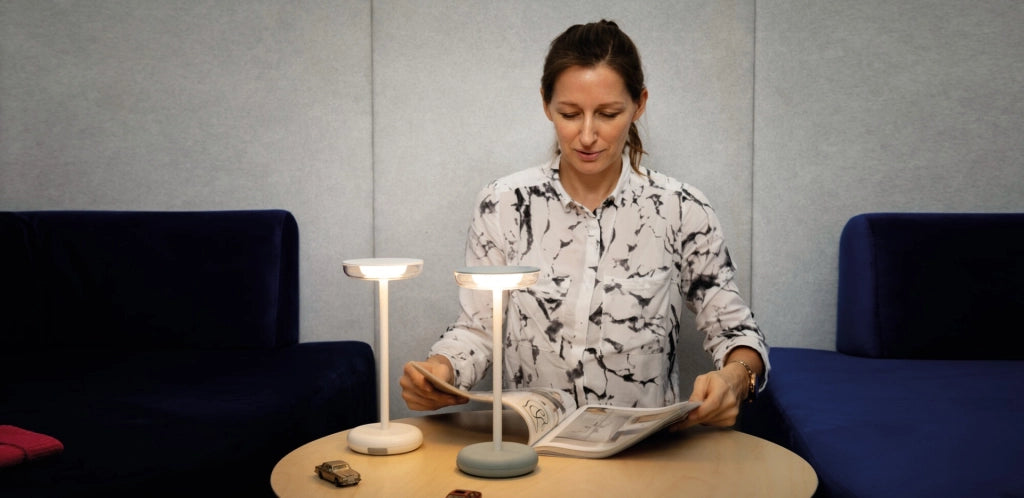 Lampada da tavolo Kanlux FLUXY wireless blu LED IP44