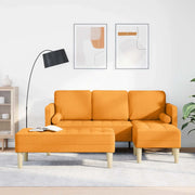 Set di divani 2 pz Giallo Scuro Poliestere 3329260