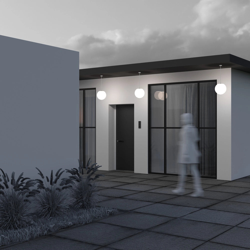 Maytoni Lampada a soffitto moderna Erda 1 luce E27 IP54 bianco plastica