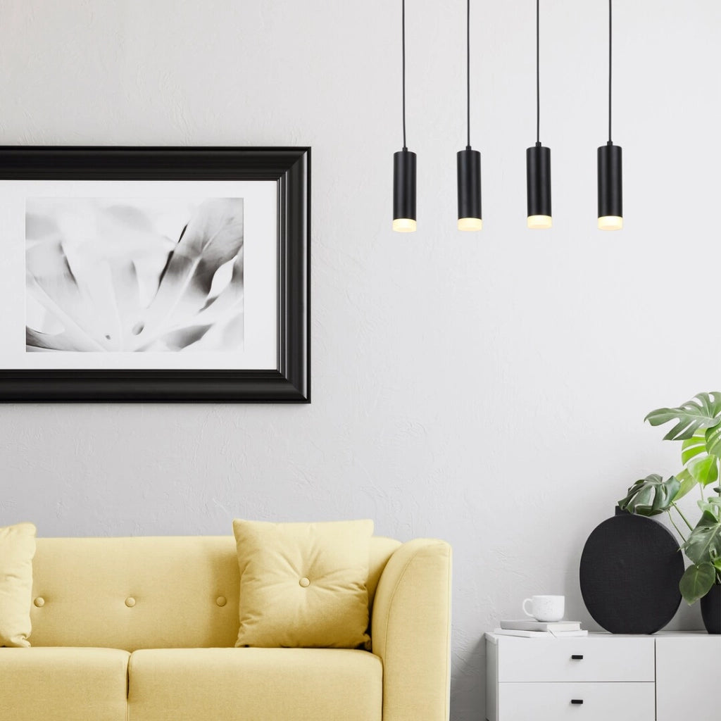 Lampada a sospensione Rabalux Toras 4xGU10 rovere/nero