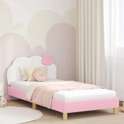 Struttura letto bambini con testata Rosa 90 x 190 cm PU