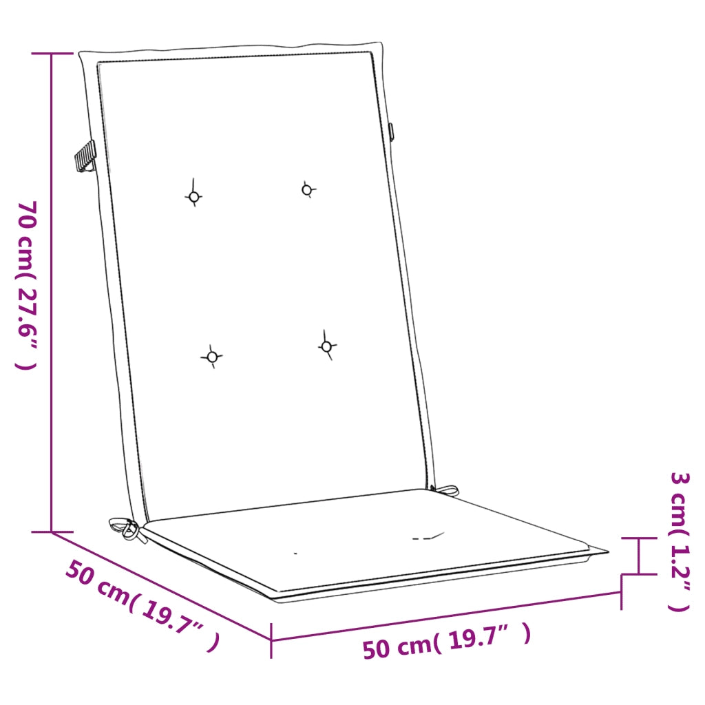 Cuscini per Sedie 6 pz Beige 120x50x3 cm in Tessuto