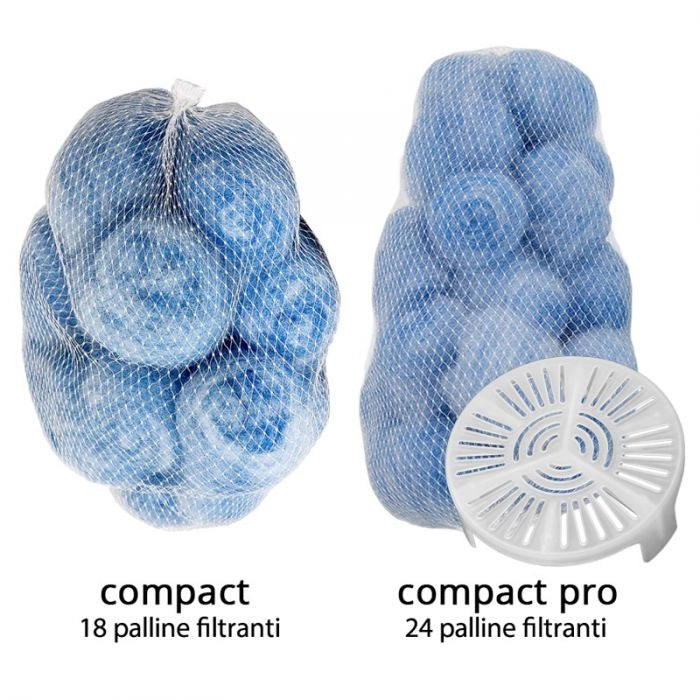 Carica filtrante FIBALON COMPACT 8 Micron in fibre di polimeri e argento per filtri a cartuccia