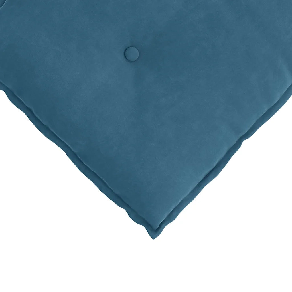 Cuscino per Schiena Blu 140 x 50 cm Tessuto in Cords 42014846