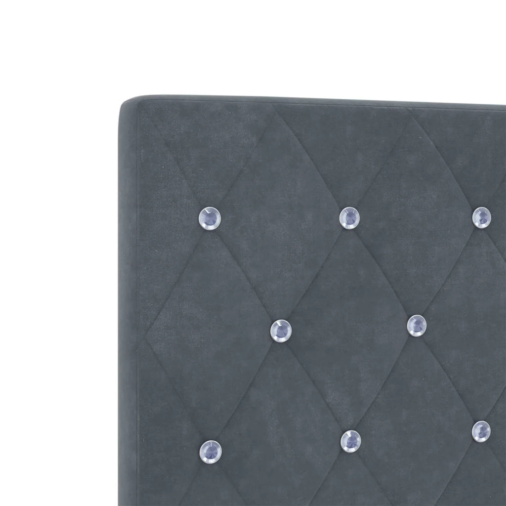 Letto box spring con materasso Grigio Scuro 80 x 200 cm Velluto 3453525