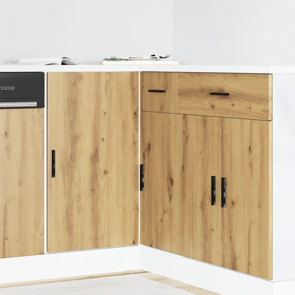Mobile Base Lavello "Lyon"-Armadietto da bagno Rovere Artigianale