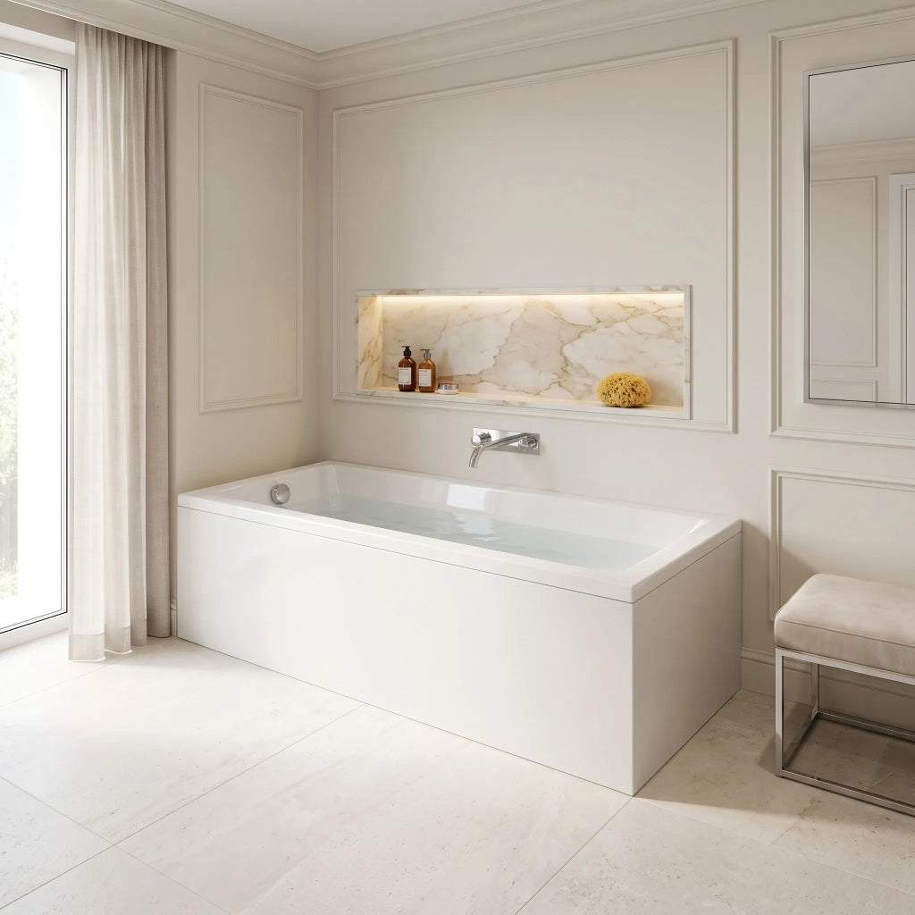 Vasca Da Bagno Acrilica Da Incasso Rea Catania 170