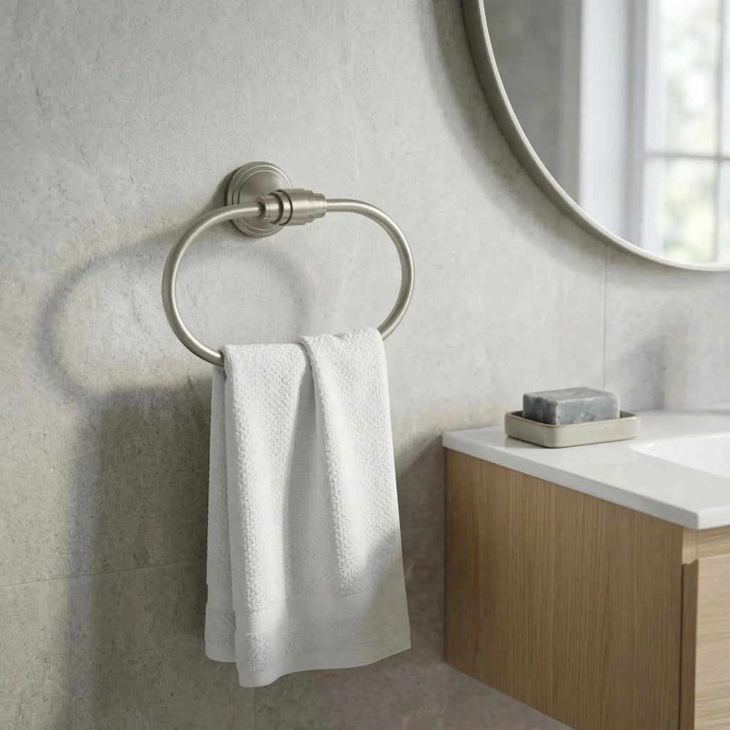 Appendiabiti Da Bagno Ring 1607 Aristo Nichel Spazzolato