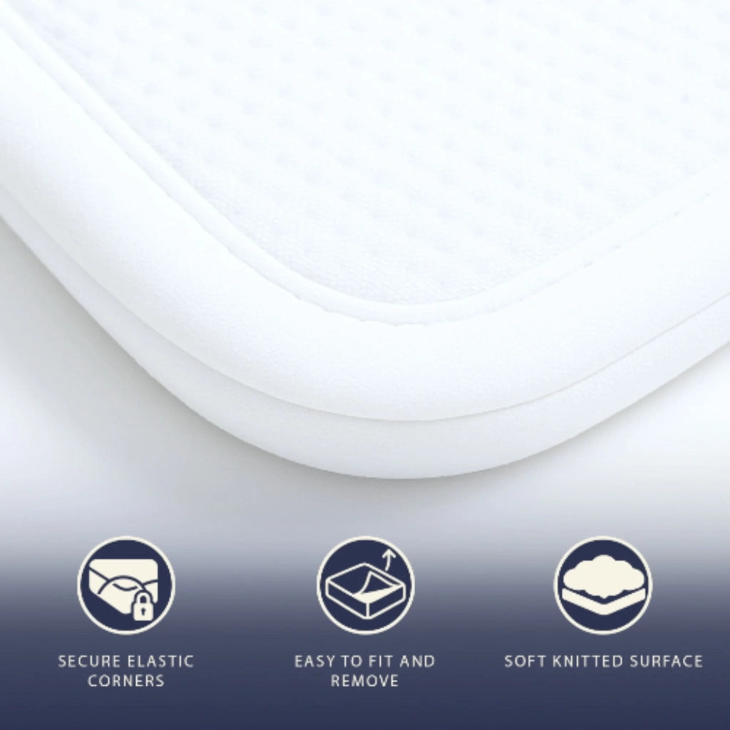Coprimaterasso Impermeabile Matrimoniale 160x195 con Elastici | Proteggi Materasso Traspirante e Antibatterico | Tessuto Stress Free, Silenzioso, Traspirante e Anallergico