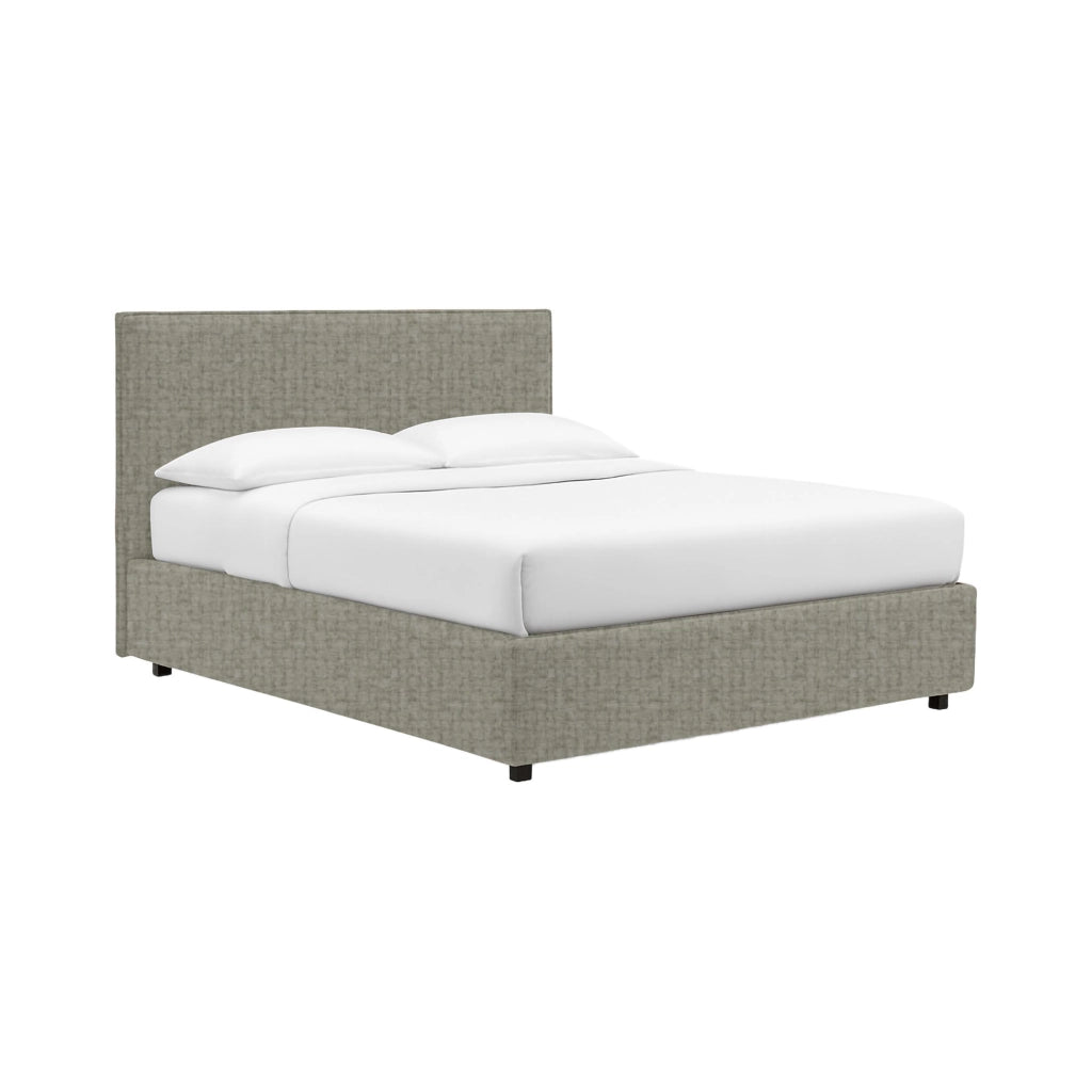 Basildon, Letto Matrimoniale Sfoderabile Made in Italy, Grigio