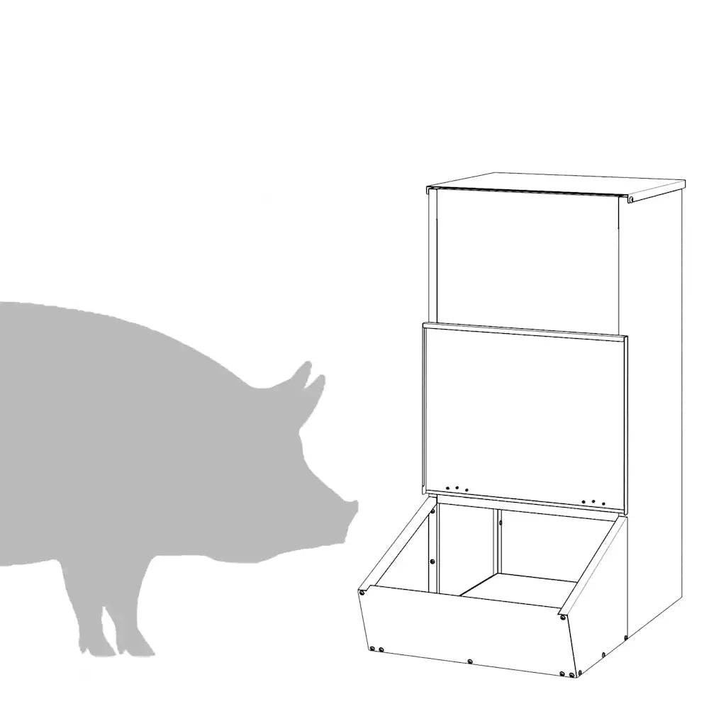Nutriente per Maiali Nero 55 x 38 x 76 cm CFW1511525