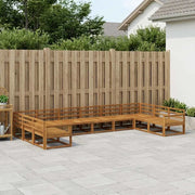 Set di divani da esterno 10 pcs Naturale
