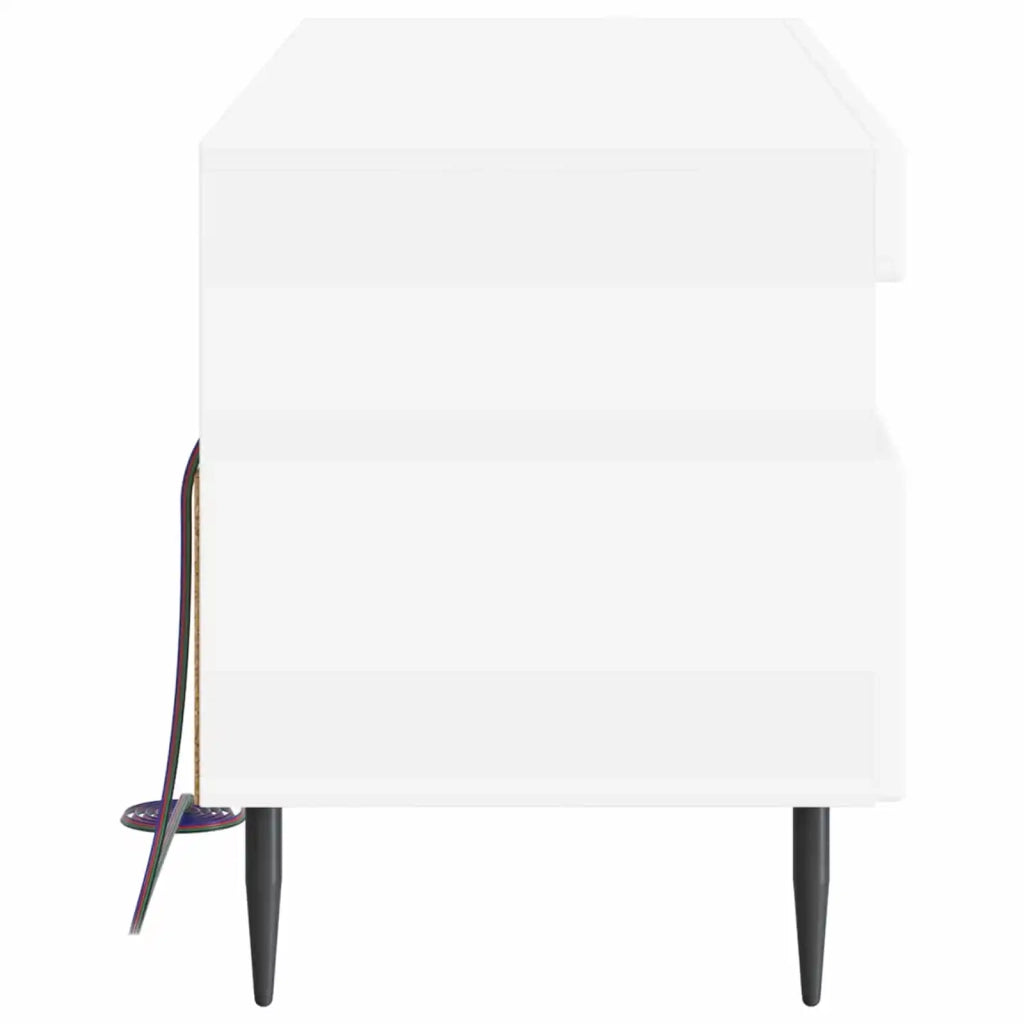 Mobile TV LED Bianco Lucido Legno ingegnerizzato 896999