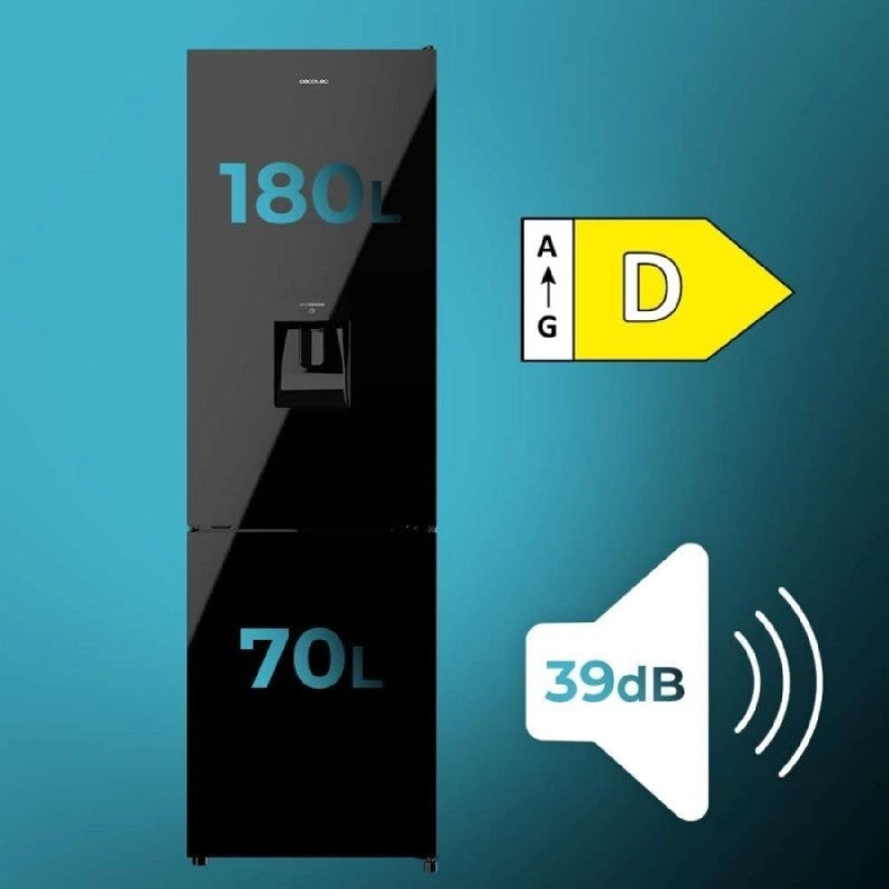 CECOTEC 02079 - Bolero CoolMarket Combi 250 WD Black Glass D