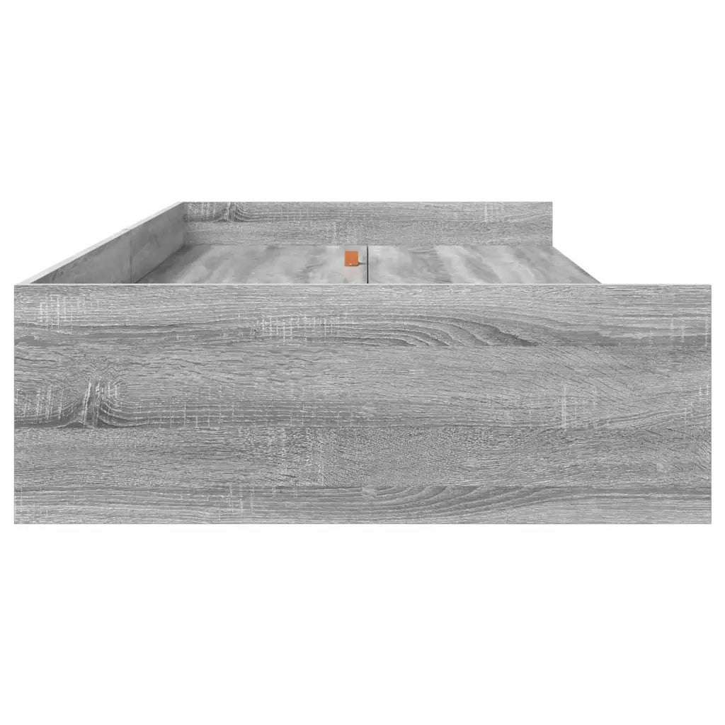 Struttura del letto-Giroletto Grigio Sonoma 80 x 200 cm Legno multistrato 329999