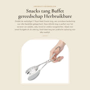 Clip per cibo riciclabile - buffet - accessori da cucina - argento - per feste e catering