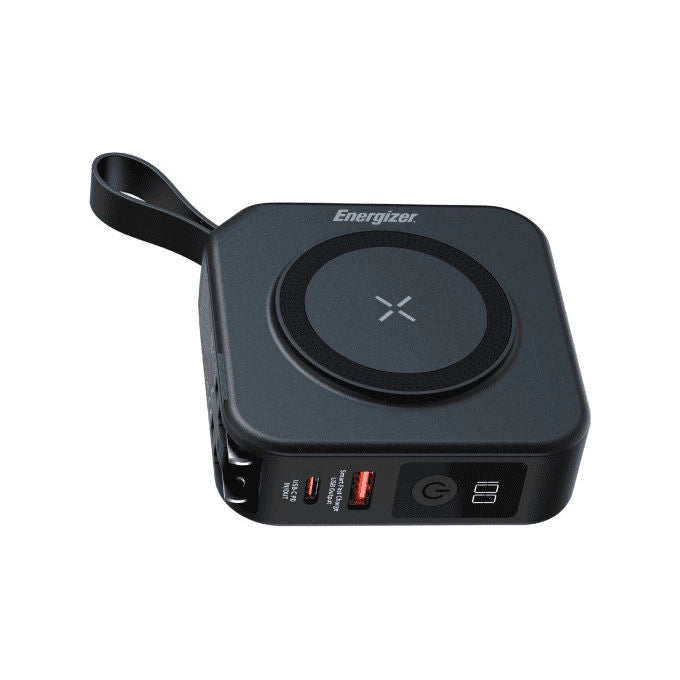 Energizer QM10001AC Power Bank 10000 mAh Ricarica Wireless 15W USB-C PD 20W Ricarica Rapida colore Nero