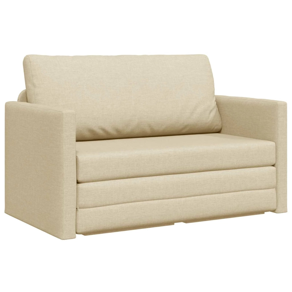 Divano letto | Sof¨¤ letto | Letto singolo 110cm Crema Tessuto