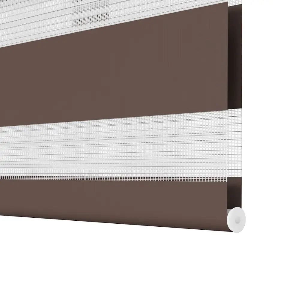 Tenda a rullo zebrata 70,9x120 cm Tessuto Larghezza 66,7 cm caffè 240197