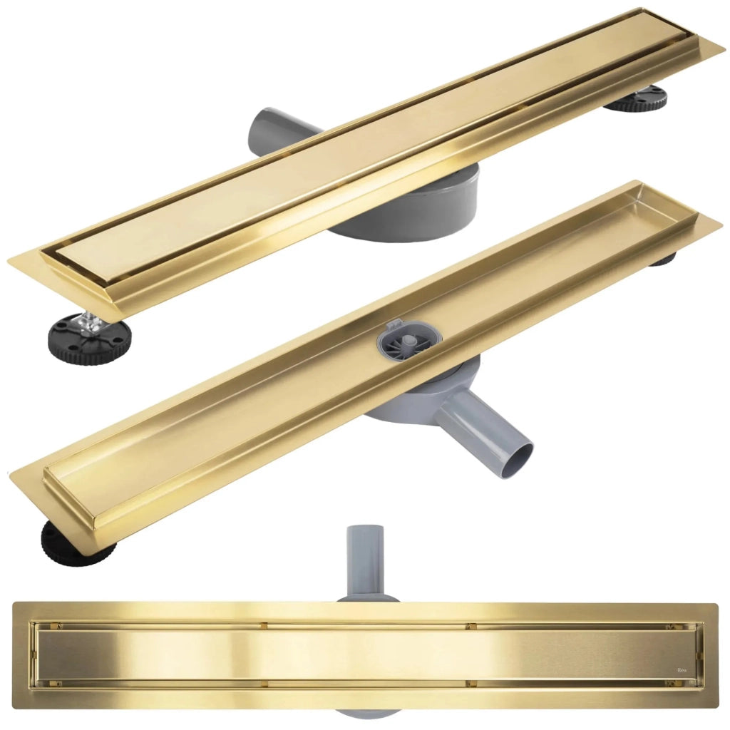 Scarico Lineare Rea Neox Pro Brush Gold 70