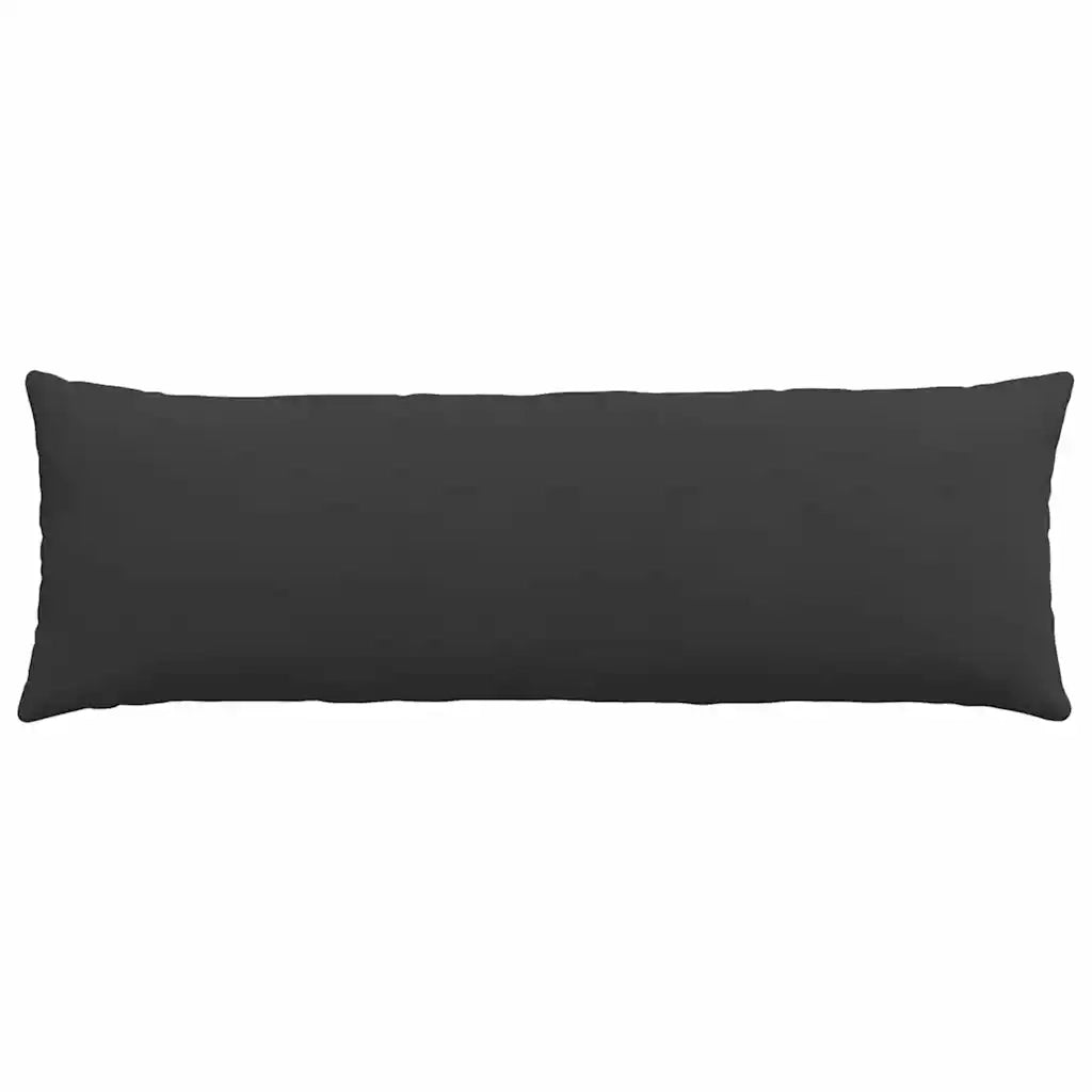 Cuscini da Divano 2 pz-Set di 2 Cuscini per Sofa Nero 120 x 40 cm Tessuto 219656
