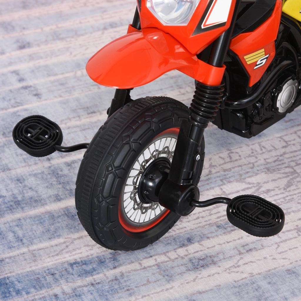 Triciclo Moto Cross Bambini con Musica Luci e Cassetto ¨C Zephmum ¨C Rosso