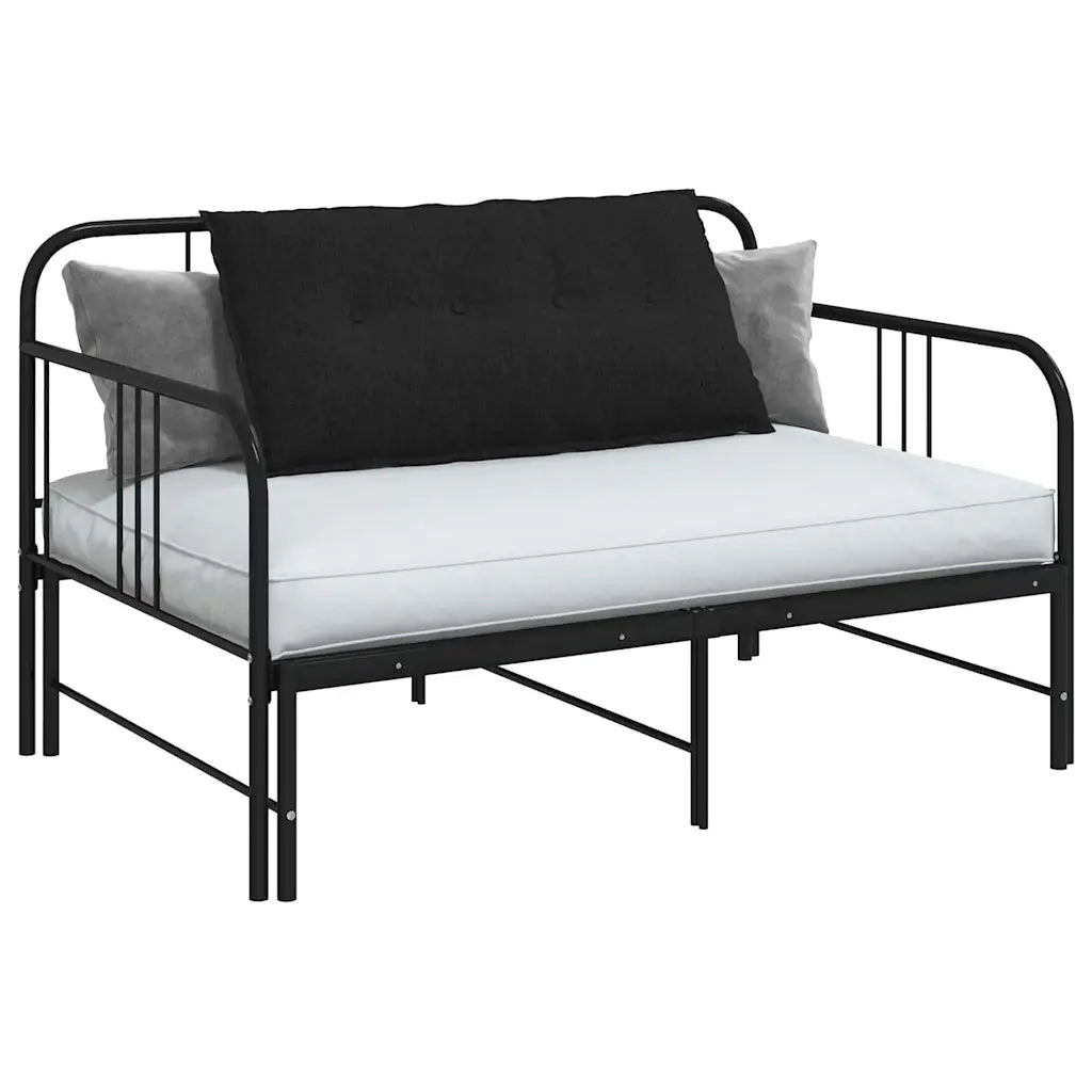 Cuscino per Schiena | Cuscino dorsale Nero 100 x 19 x 50 cm Tessuto