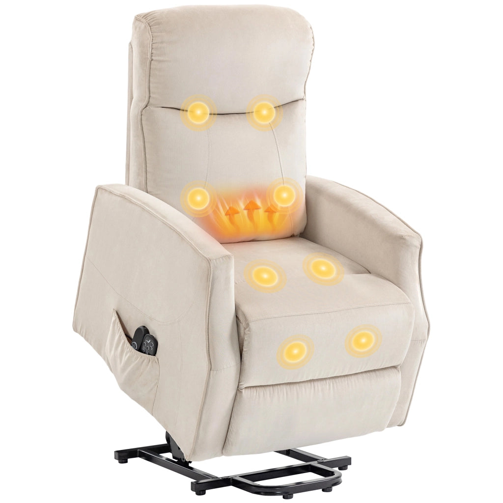 Poltrona Elettrica Alzapersona Massaggiante ¨C Zephmum ¨C Beige