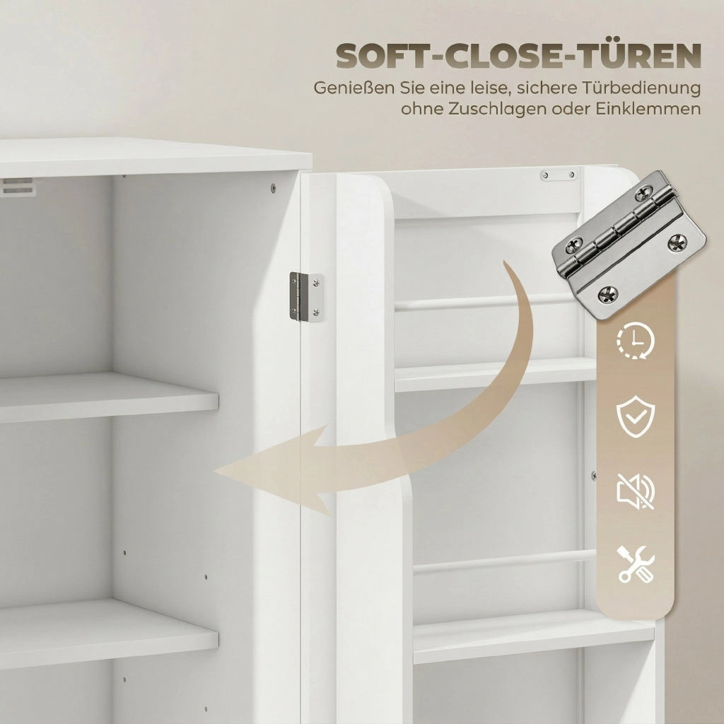 Mobile da cucina con cassetto e ripiani regolabili ¨C Minimal ¨C Bianco