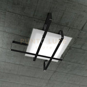 CROSS PLAFONIERA 100 4 LUCI NERO 1106-100-NE