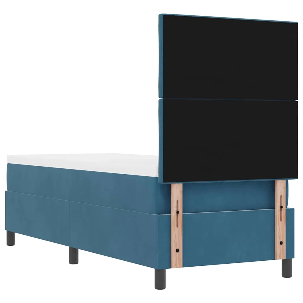 Letto a molle con testiera Blu Scuro 80 x 200 cm Velluto 3339864