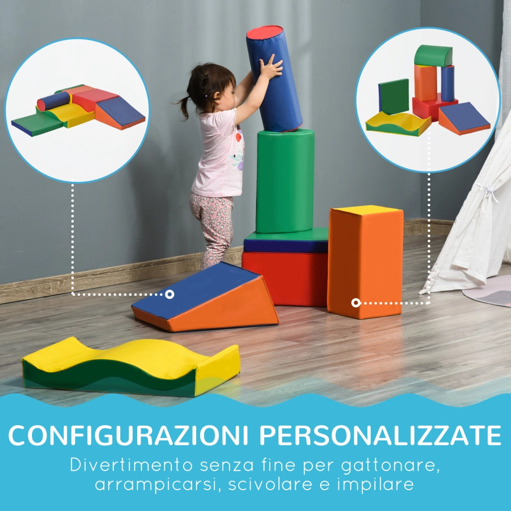 Blocchi di Costruzioni Morbide per Bambini ¨C Zephmum ¨C Multicolore