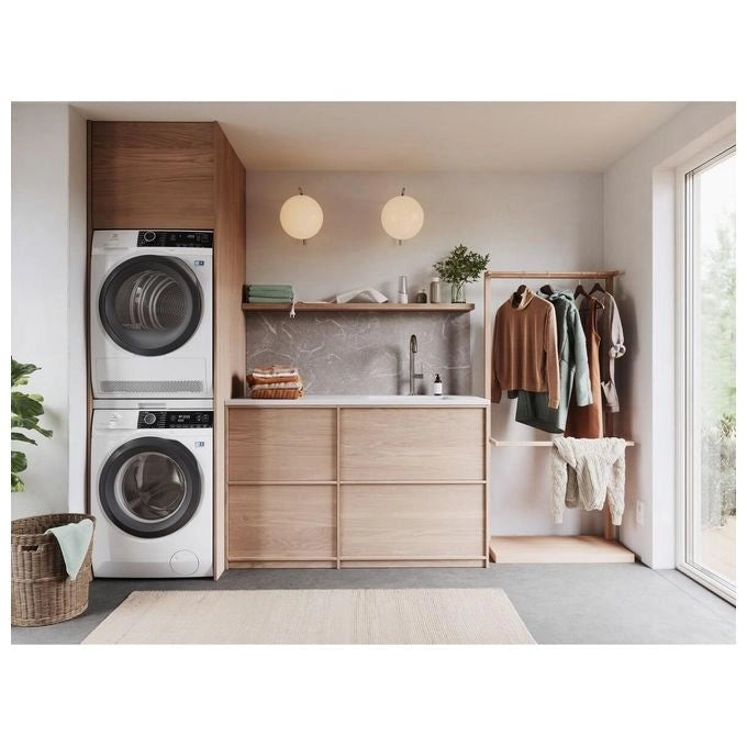 Electrolux, KIT_ di Sovrapposizione, Per Lavatrice e Asciugatrice, Con Piano Estraibile, Bianco, E1WYHSK2