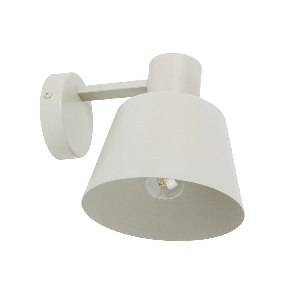 Applique classica DUNKA grigio beige E27 15W Sigma
