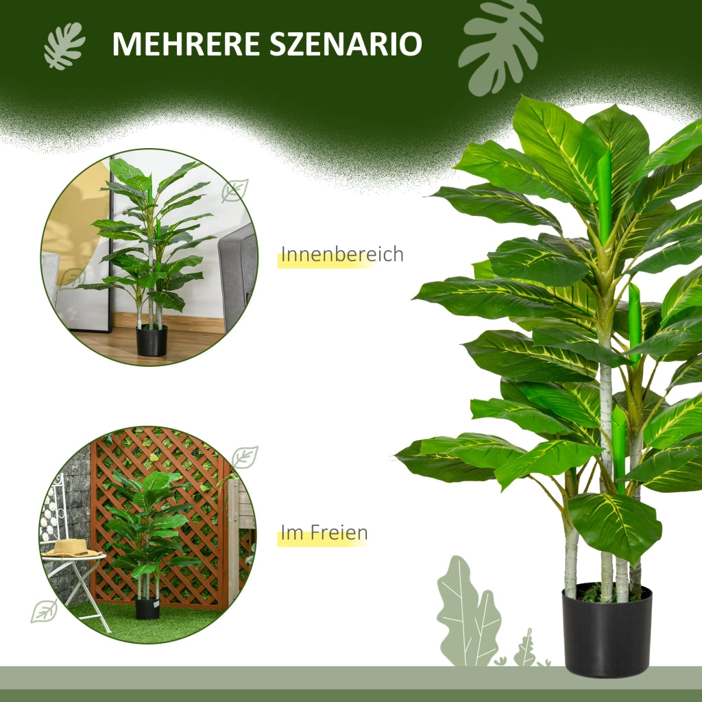 Albero Finto 95 cm ¨C Minimal ¨C Pianta Artificiale con Vaso