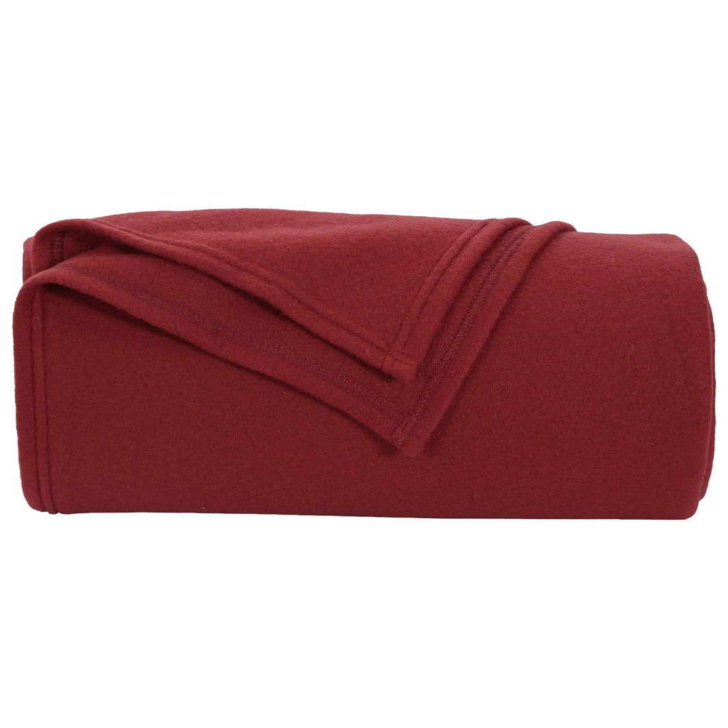 Coperta Rosso Bordeaux 200 x 150 cm Panno